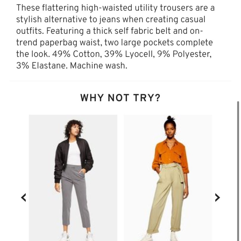 Topshop Paperbag Trousers 💜 - Picture 3 of 6